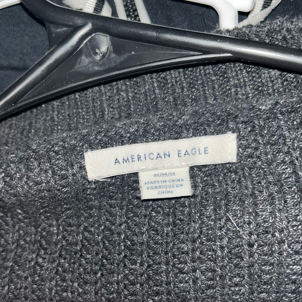 American Eagle Outfitters Charcoal Knit Pullover Sweater